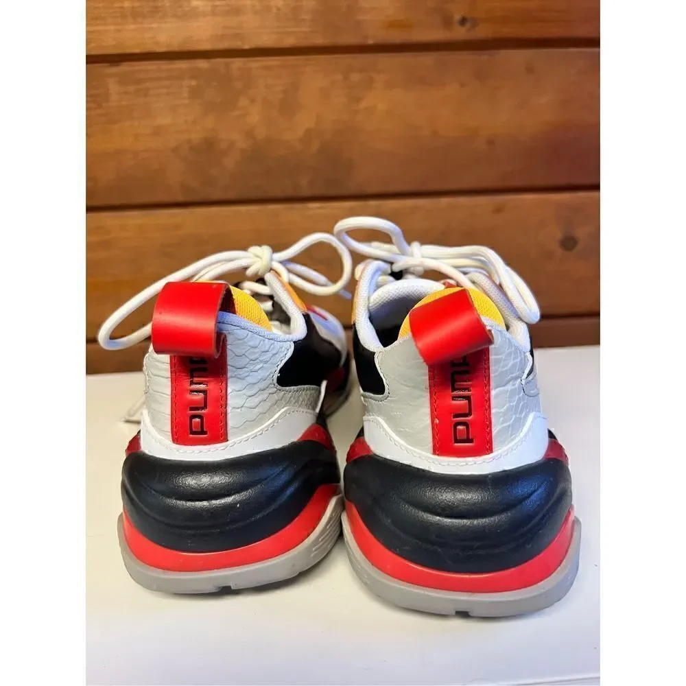 PUMA Men’s Thunder Holiday 'High Risk Red Orange Alert' 372834-01 Sz 7